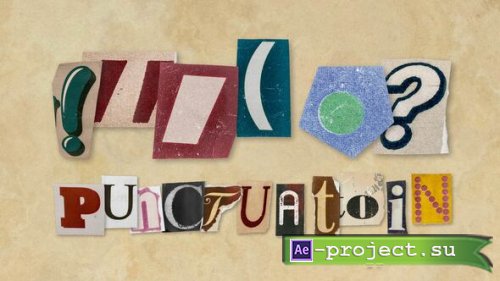 Videohive - Ransom Letters - Punctuation 02 - 60994255 - Project for After Effects