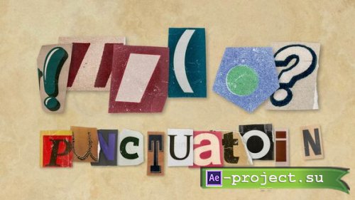 Videohive - Ransom Letters - Punctuation 01 - 60994248 - Project for After Effects