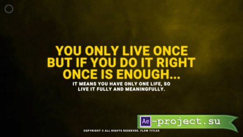 Videohive - Flow Titles - 60999403 - Project for After Effects