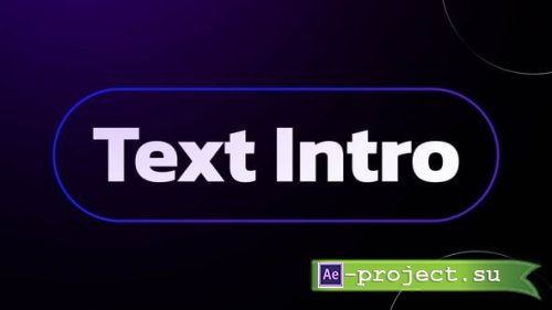 Videohive - Text Intro - 61009278 - Project for After Effects