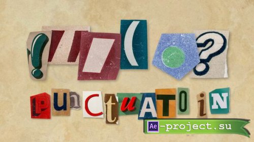 Videohive - Ransom Letters - Punctuation Ransom - 61008618 - Project for After Effects