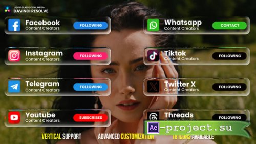Videohive - Liquid Glass Social Media - 60984400 - DaVinci Resolve Templates