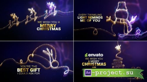 Videohive - Elegant Christmas Greetings // Christmas Wishes - 60957894 - Project for After Effects