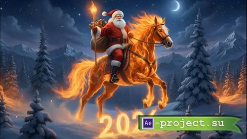 Fire Horse with Santa Claus 2026