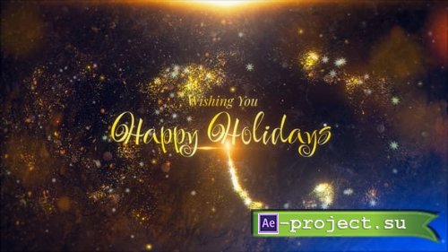 Videohive - Magic Holiday Sparkles Intro - 61025187 - Project for After Effects