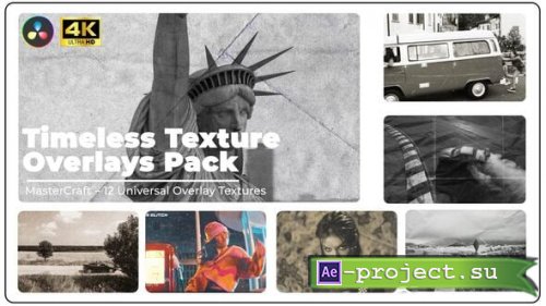 Videohive - Edit Timeless Texture Overlays Pack For DR - 60952376