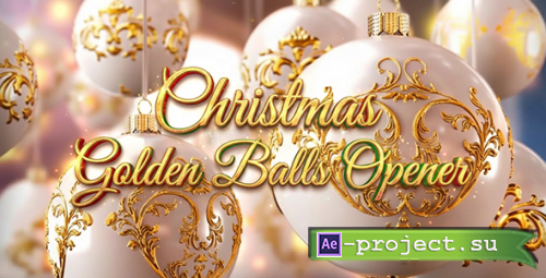 Christmas Golden Balls Opener - 4018643 - Project for After Effects