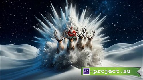 Santa Claus is rushing like a hurricane