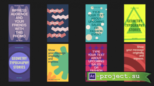 Videohive - Geometry Typography Stories - 43220764 - Project for After Effects