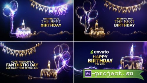 Videohive - Birthday Celebration Intro // Happy Birthday Wishes - 61086930 - Project for After Effects