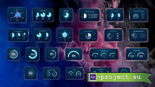 Videohive - Liquid Infographic Chart Pack - 61071444 - Project for After Effects