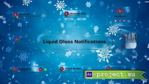 Videohive - Liquid Glass Notifications | New Yaer - 61047011 - Project for After Effects