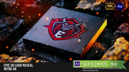 Videohive - Epic 3D Logo Reveal Intro 4K - 61102325 - Project for After Effects