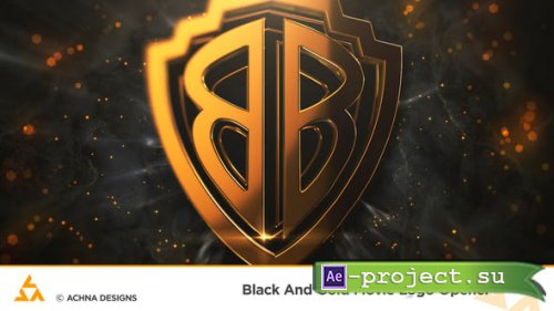 Videohive - Black And Gold Movie Logo Opener - 61009751 - Project for After Effects