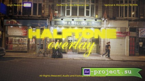 Videohive - Halftone Overlay Texture FX for After Effects - 61076484 - Project for After Effects