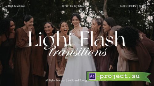 Videohive - Light Flash Transitions Pack for After Effects - 61076511 - Project for After Effects