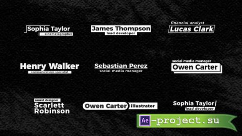 Videohive - Contrast Lower Thirds - 61077484 - Project for After Effects