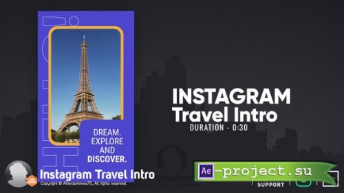 Videohive - Instagram Travel Intro - 58828535 - Project for After Effects