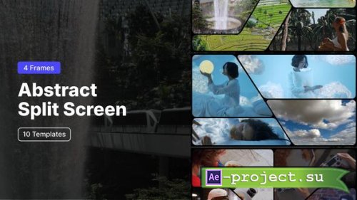 Videohive - Abstract Split Screen - 4 Frames - 61104273 - Project for After Effects