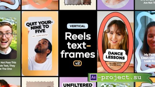 Videohive - Vertical Reels Text Frames 2 - 61074926 - Project for After Effects