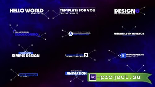 Videohive - Modern Call Outs 4.0 - Digital Lines - 61054222 - Project for After Effects