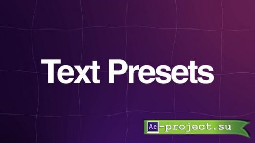 Videohive - Text Presets | After Effects - 61040427 - Project for After Effects