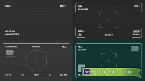 Videohive - CCTV Overlays and Frames - 61024818 - Project for After Effects