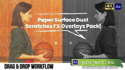 Videohive - Paper Surface Dust & Scratches FX Overlays Pack - 61050880 - Project for After Effects