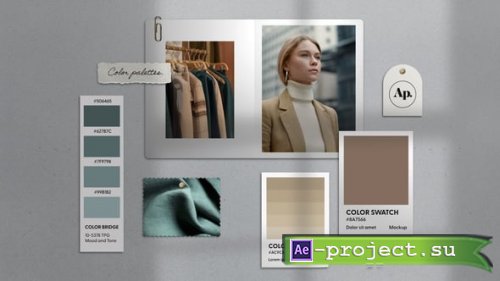 Videohive - Animated Color Palette Mood Board & Collage Template - 61050321 - Project for After Effects