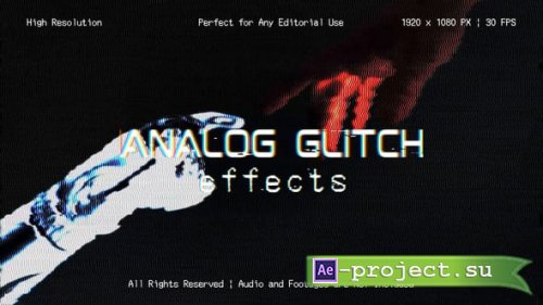 Videohive - Analog Glitch Effects for After Effects - 61075711 - Project for After Effects