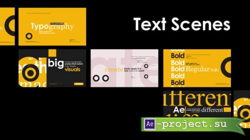 Videohive - Modern Typograhy Text Animations - 61095046 - Project for After Effects