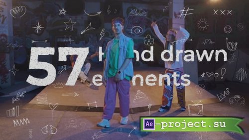 Videohive - Hand Drawn Doodle Pack - 61042523 - Project for After Effects