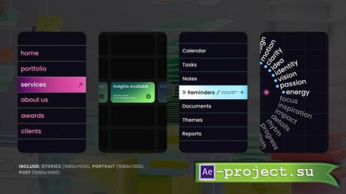 Videohive - Vertical Looping Animations - 61104518 - Project for After Effects