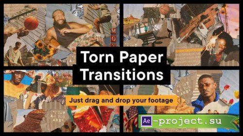 Videohive - Torn Paper Transitions - 61050233 - Project for After Effects