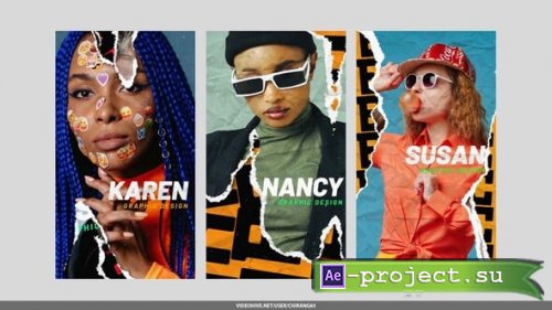 Videohive - Photo Paper Rip Stories - 61058978 - Project for After Effects