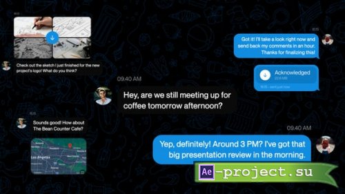 Videohive - Telegram Chat Message UI - 61078112 - Project for After Effects