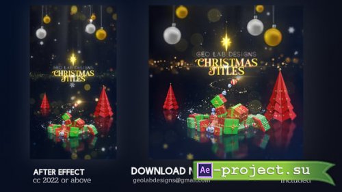 Videohive - Christmas Titles - 61207343 - Project for After Effects