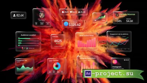 Videohive - Social Metrics & Widgets Pack - 61117742 - Project for After Effects