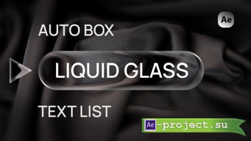 Videohive - Liquid Glass Text List - 61208389 - Project for After Effects