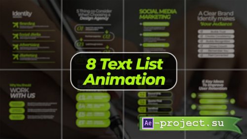 Videohive - Text List Animation - 61118092 - Project for After Effects