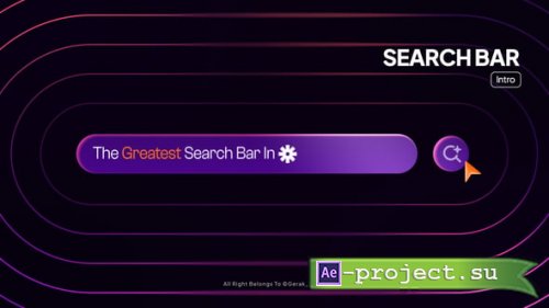 Videohive - Search Bar Intro - 61132360 - Project for After Effects