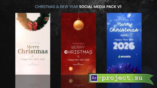 Videohive - Christmas & New Year Social Media Pack_V1 - 61207150 - Project for After Effects
