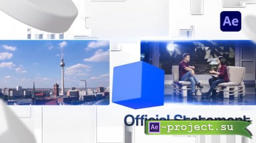 Videohive - Clean 3D Broadcast News - 61205628 - Project for After Effects