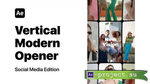 Videohive - Vertical Modern Opener - 61127352 - Project for After Effects