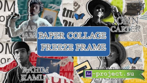 Videohive - Paper Collage Freeze Frame - 61188549 - Project for After Effects