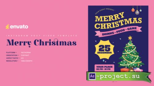 Videohive - Christmas Instagram Post Portrait � Creative After Effects Video Template - 61225750
