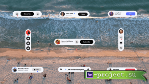 Videohive - Subscribe Elements - 61215473 - Project for After Effects
