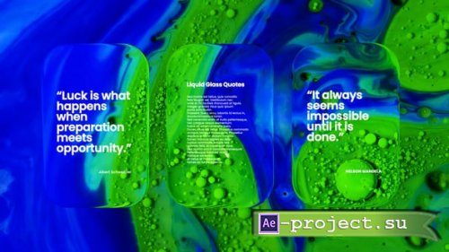 Videohive - Liquid Glass Quotes - 61076779 - Project for After Effects