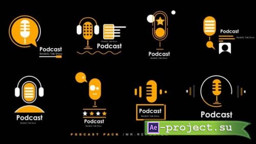 Videohive - Podcast Icon Pack - 61220579 - Project for After Effects
