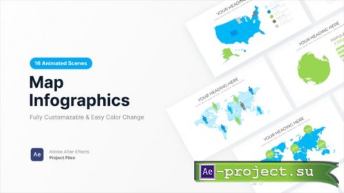 Videohive - Map Infographics - 61083674 - Project for After Effects